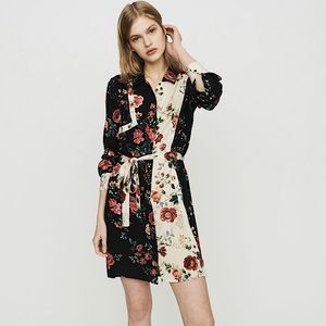 Maje FLORAL PRINT SHIRT-DRESS NWT size 3